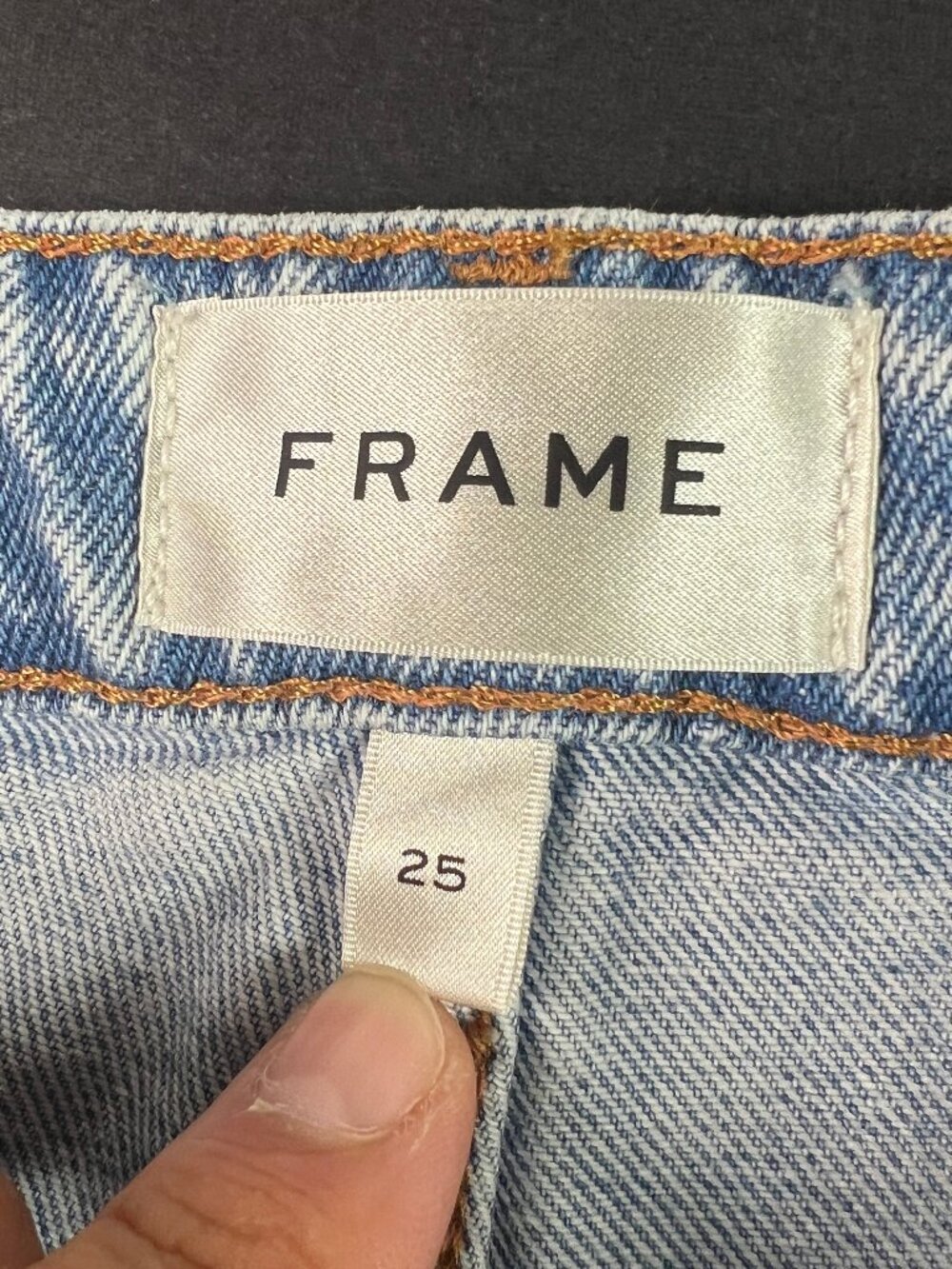 Frame Jeans Women's 27x29* Long Barrel High Rise Light Blue Cotton Denim Tag 25 - Picture 7 of 16